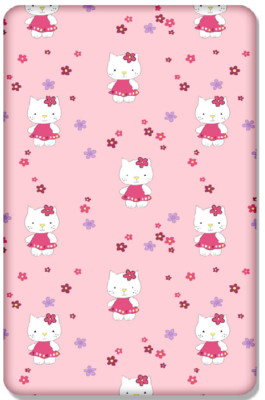 Baby Spannbettlaken Junior Bedruckt 100% Baumwolle Matratze 160x80cm Hello Kitty