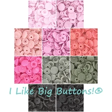 250 Sets KAM Snaps: BABY GIRL PINK Size 20 T5 Plastic Snap Buttons No Sew Crafts