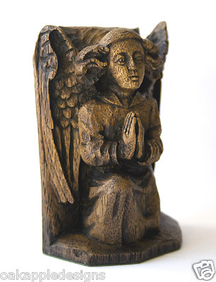 Engel betend Ornament Reproduktion Mittelalter Schnitzerei Hymne Gebet Cherub Geschenk
