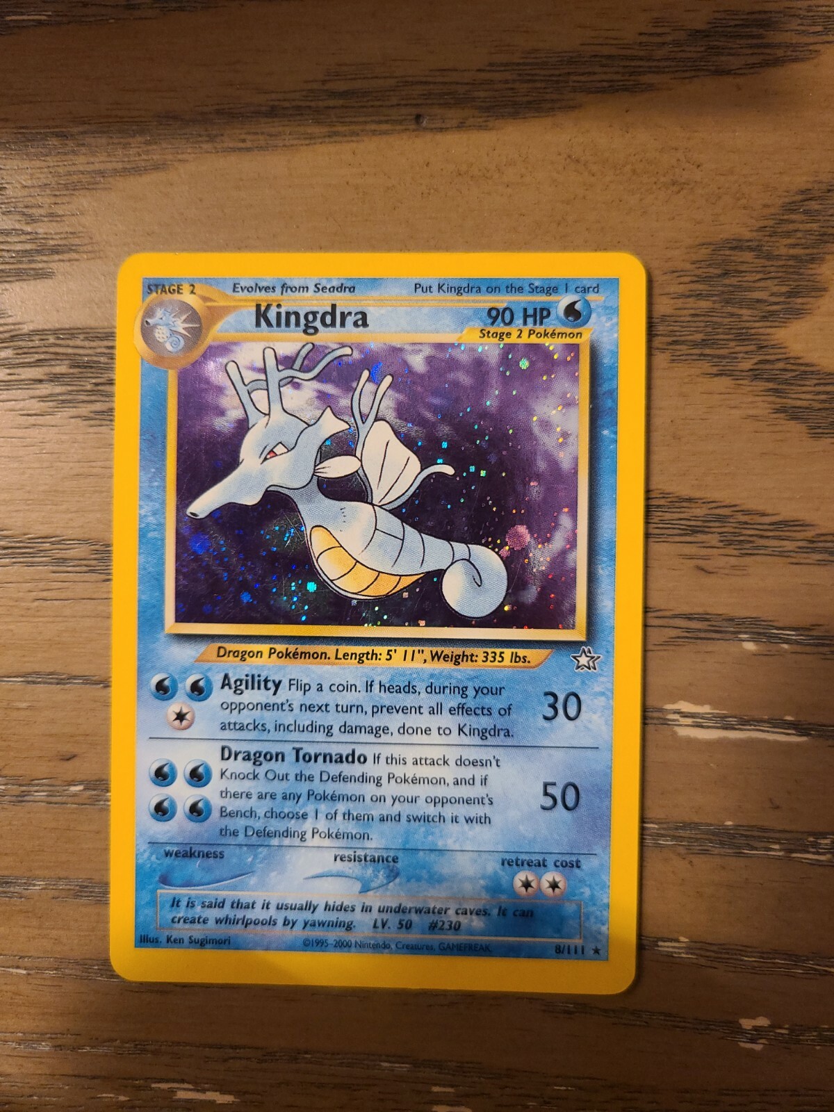 Kingdra 8/111 Holo Rare Neo Genesis NM
