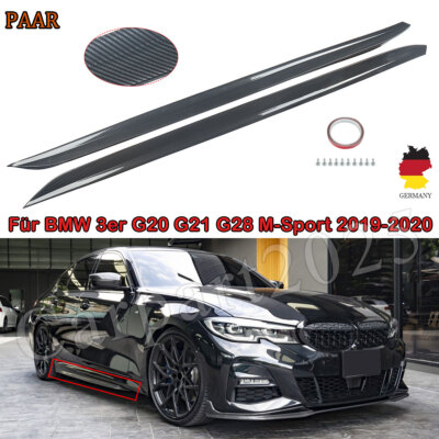 M Performance Seitenschweller Leisten passt für BMW 3er G20 G21 Carbon Look ABS