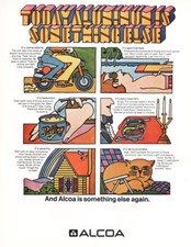 1970 Alcoa: Aluminum Is Something Else Vintage Print Ad