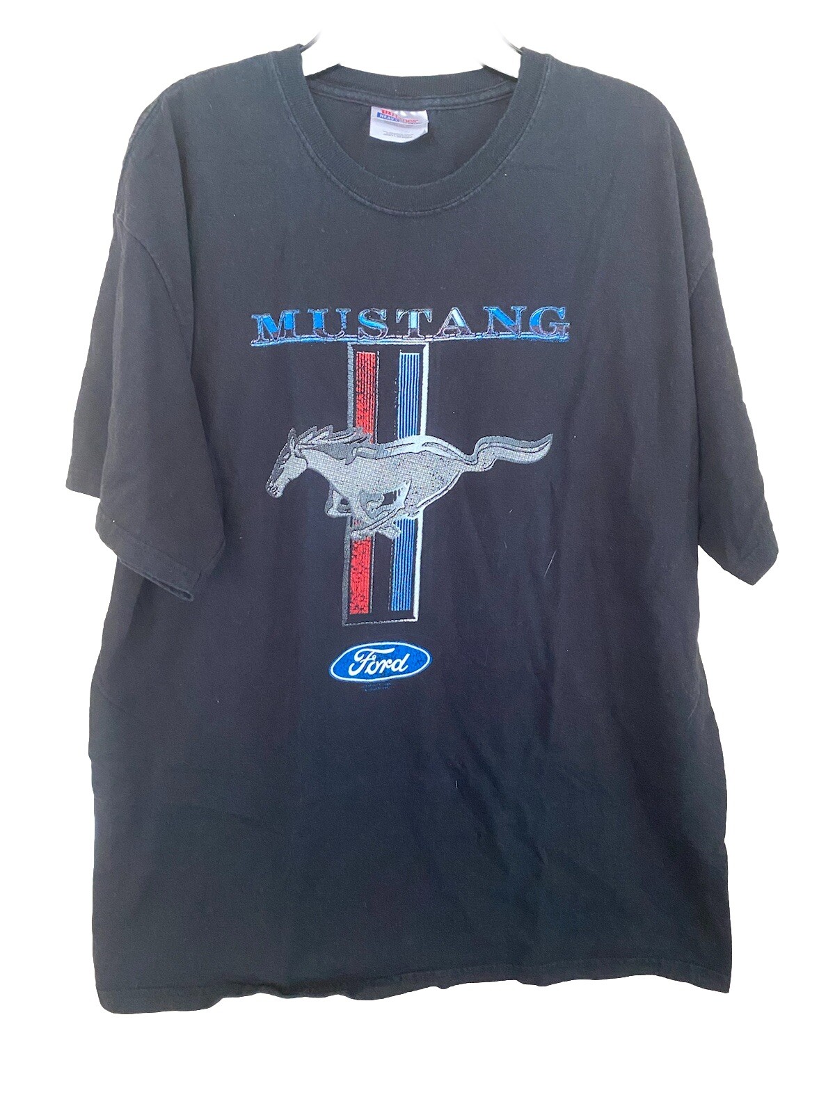 T shirt grafica uomo Ford Mustang Classic Pony USA logo grande