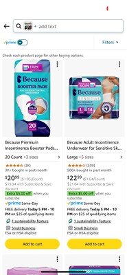 Depends With Pads Packages