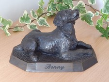 Beautiful Quality and Heavy Vintage Cold Cast Bronze Spaniel Dog Figure