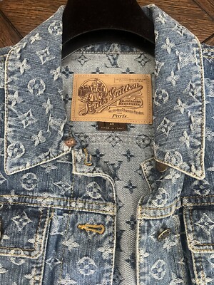 LOUIS VUITTON DENIM LOGO JEANS JACKET SOLD OUT SZ 40 | eBay