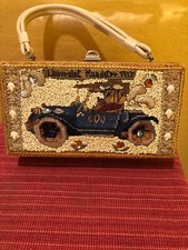 Vintage Veldore Of Houston Hand Beaded Chevrolet Roadster 1913 Bag