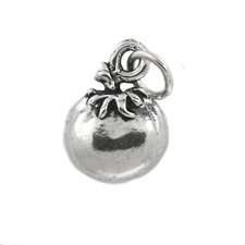 Sterling Silver Fruit of the Spirit Tomato Patience Charm or Pendant