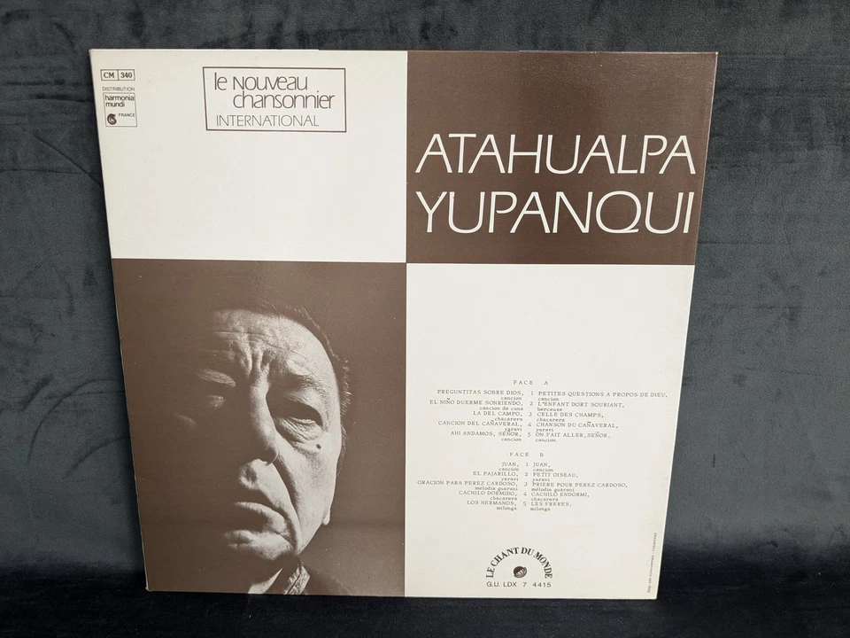 Atahualpa Yupanqui Preguntitas Sobre Dios Le Chant Du Monde LP Vinyl LDX74415 Foto 3 de 4