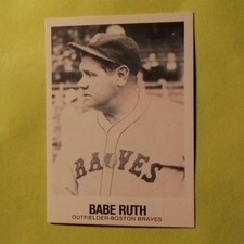 BABE RUTH - BOSTON BRAVES - 1979 TCMA 