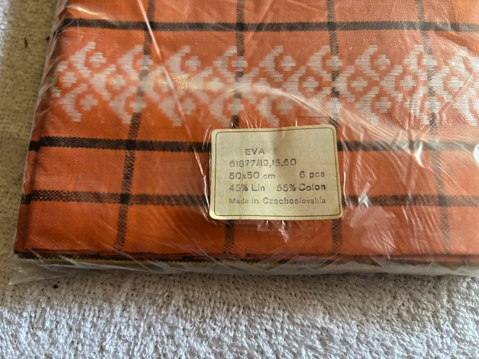 Torchons anciens en lin - coton X 6 neufs - Photo 4/4