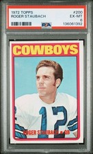 1972 TOPPS #200 ROGER STAUBACH RC PSA 6 HEISMAN COWBOYS HOF 
