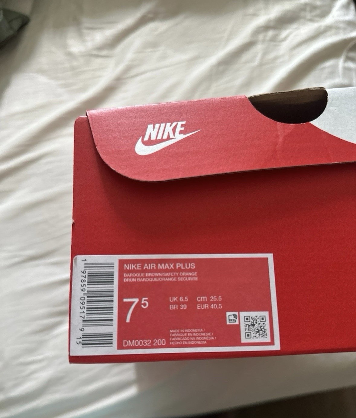 Nike Air Max Plus Baroque Brown/Khaki/Black/Safety Orange DM0032-200 Size 7.5 thumbnail 4