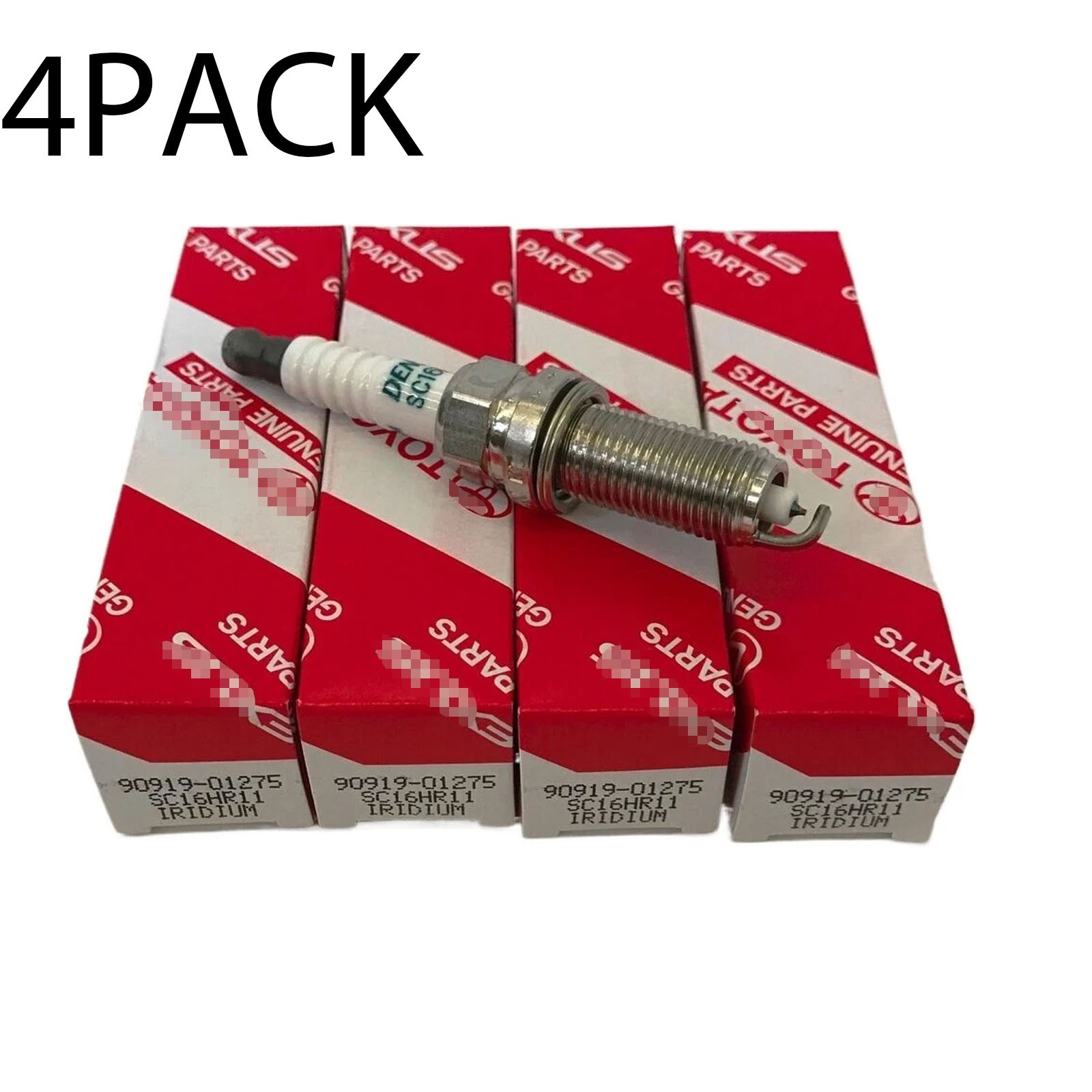 New Set of 4PCS OE 90919-01275 SC16HR11 Spark Plugs for Corolla Prius Scion TOYO