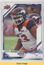 2019 Upper Deck CFL Blue Derek Dennis #41 READ o1h
