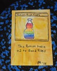 ACEO OG Watercolor High Potion, Good Vibes 2.5"x3.5" by Amanda Bute — photo 1