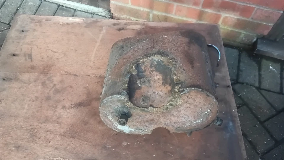 Vintage  prewar sunbeam oil tank - Image 4 of 4