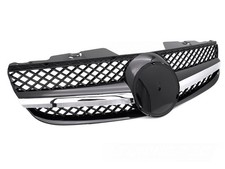 Sport K&uuml;hlergrill f&uuml;r Mercedes SL R230 2006-2008 glanzschwarz Chrom Design