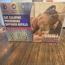 Cat Calming Pheromone Diffuser Refills 6 Pack 48ml Each Stress Anxiety Relief