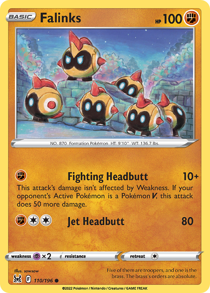 Falinks 110/196 Common Lost Origin Pokemon Near Mint