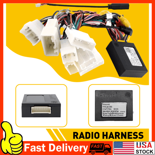 For Toyota Radio Stereo Car Wire Harness Cable Adapter w/ Canbus BOX - Bild 20 von 24