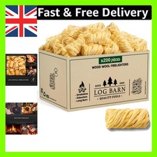 200 Natural Wood Firelighters - Odourless and Non-Toxic for Safe Outdoor Cooking 0.10 per lighter