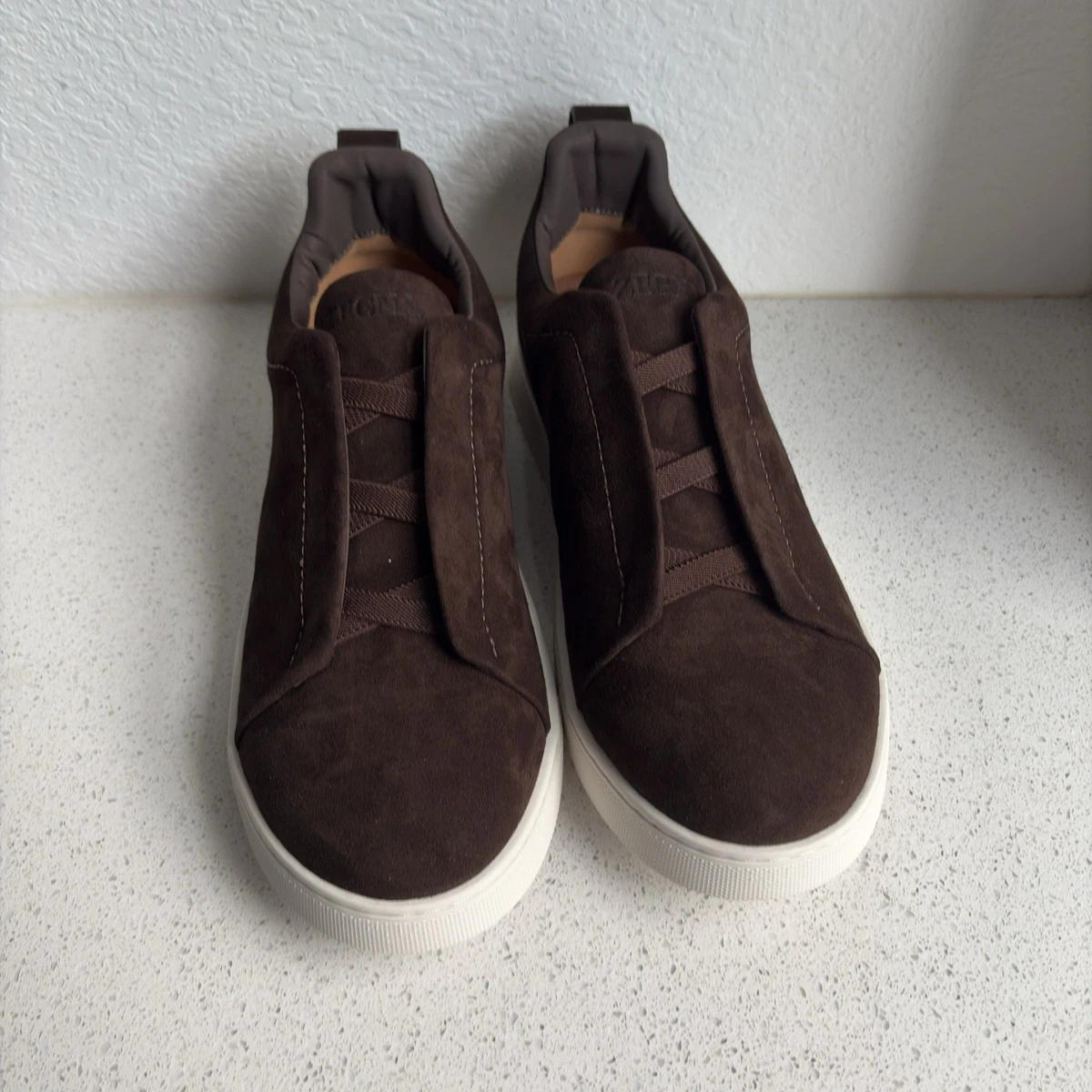 Suede Casual Brown Ermenegildo Zegna Shoes for Men for sale | eBay