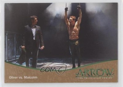 2015 Cryptozoic Arrow Season 1 Bronze Oliver Queen Malcolm Merlyn vs #91 b6s