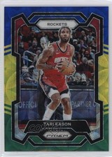 2023-24 Panini Prizm Choice Blue Yellow & Green Prizm Tari Eason #28 0y59