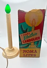 Vintage Noma Electric Candolier w/ Original Box - S/2- Works