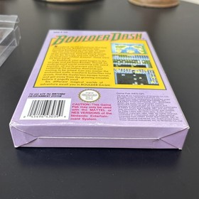 Nintendo Nes BOULDER DASH Factory Sealed Nintendo Sticker Sealed