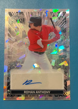 2026 Leaf Metal ROMAN ANTHONY Boston Red Sox Silver Crystal ROOKIE AUTO
