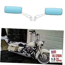 Motorcycle Mirrors,Upgrade Rearview Motorcycle Mirrors Sliver Rectangle Shape