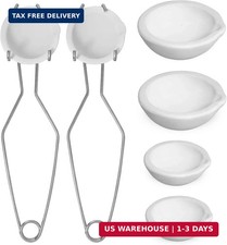 Novellaire 8 Pcs Crucibles Kit for Melting Metal Like Gold and Silver