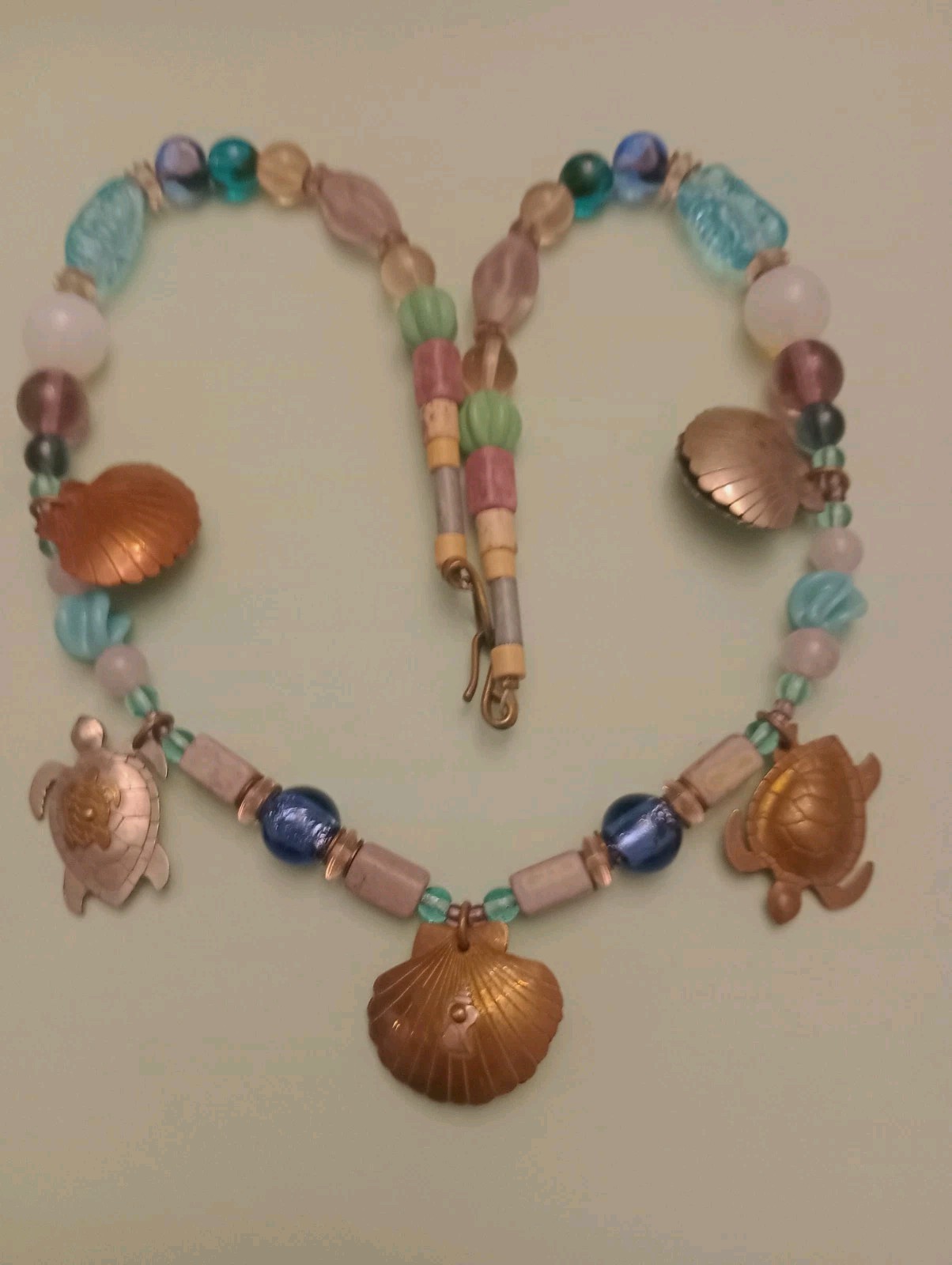 Gicker 1987 Statement Necklace Multicolored Beads… - image 11