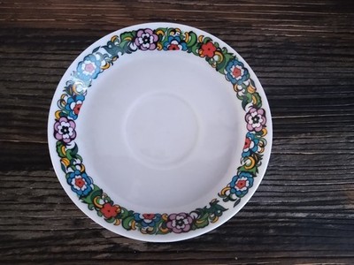 3er Set Kahla DDR Beilagenteller mit Blumenmuster
