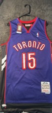 Vince Carter Toronto Raptors #15 Large 100% Authentic Basketball Jersey 
