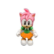 2022 2.5" CLASSIC AMY ROSE SONIC THE HEDGEHOG PAINT WEIRD JAKKS FIGURE TOY SEGA