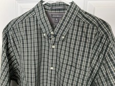 Eddie Bauer Button Down Long Sleeve Shirt Relaxed Fit Mens Size XL Wrinkle Free