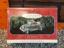 Hallmark Keepsake Ornament 1937 Ford V-8 Pickup Truck All-American Trucks Series — listing 3