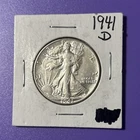 1941 D Denver Walking Liberty Half Dollar 90% Silver Very Nice Coin Circulated