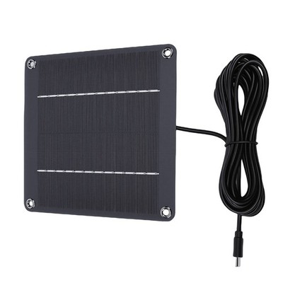 4W Efficient Monocrystalline Type C Solar Panel For Security Cameras