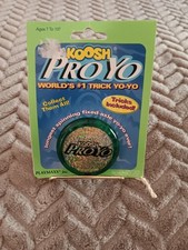 Koosh Vintage 1998 Pro Green Red Silver Yoyo Playmaxx Unopened