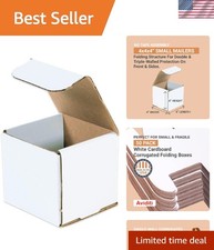 Shipping Boxes Small 4"L x 4"W x 4"H 50-Pack - Corrugated Cardboard Box for S...