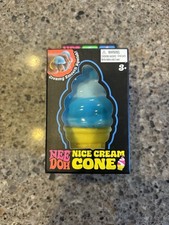 Nee Doh Needoh Nice Ice Cream Cone Squishy BLUE- Brand New Ships FAST 