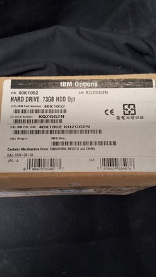 IBM exp 73gb 10k hot swap sas hard drive ibm pn: 40k1052