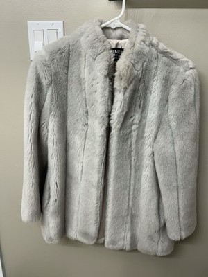 Girmes Gray Fur Coat - size M