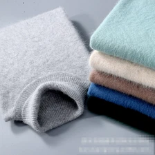 Autumn Winter Men Turtleneck Cashmere Loose Sweater Casual Knit Plus-Size Top