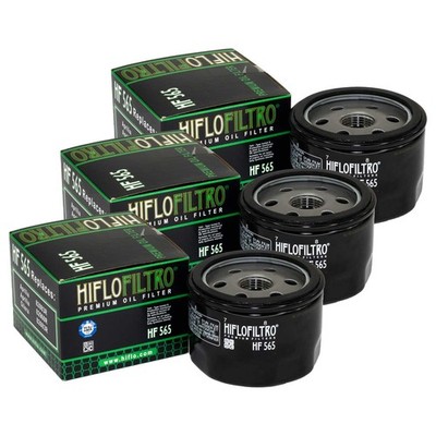 Ölfilter Set 3 Stück Hiflo HF565 für Aprilia Moto Guzzi Caponord Dorsoduro Mana 