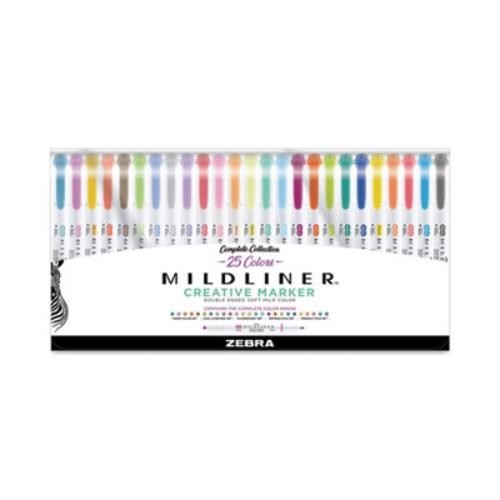 Zebra Pen 78525 Mildliner Double Ended Highlighter Variety Pack, Asst Ink - Picture 1 of 1
